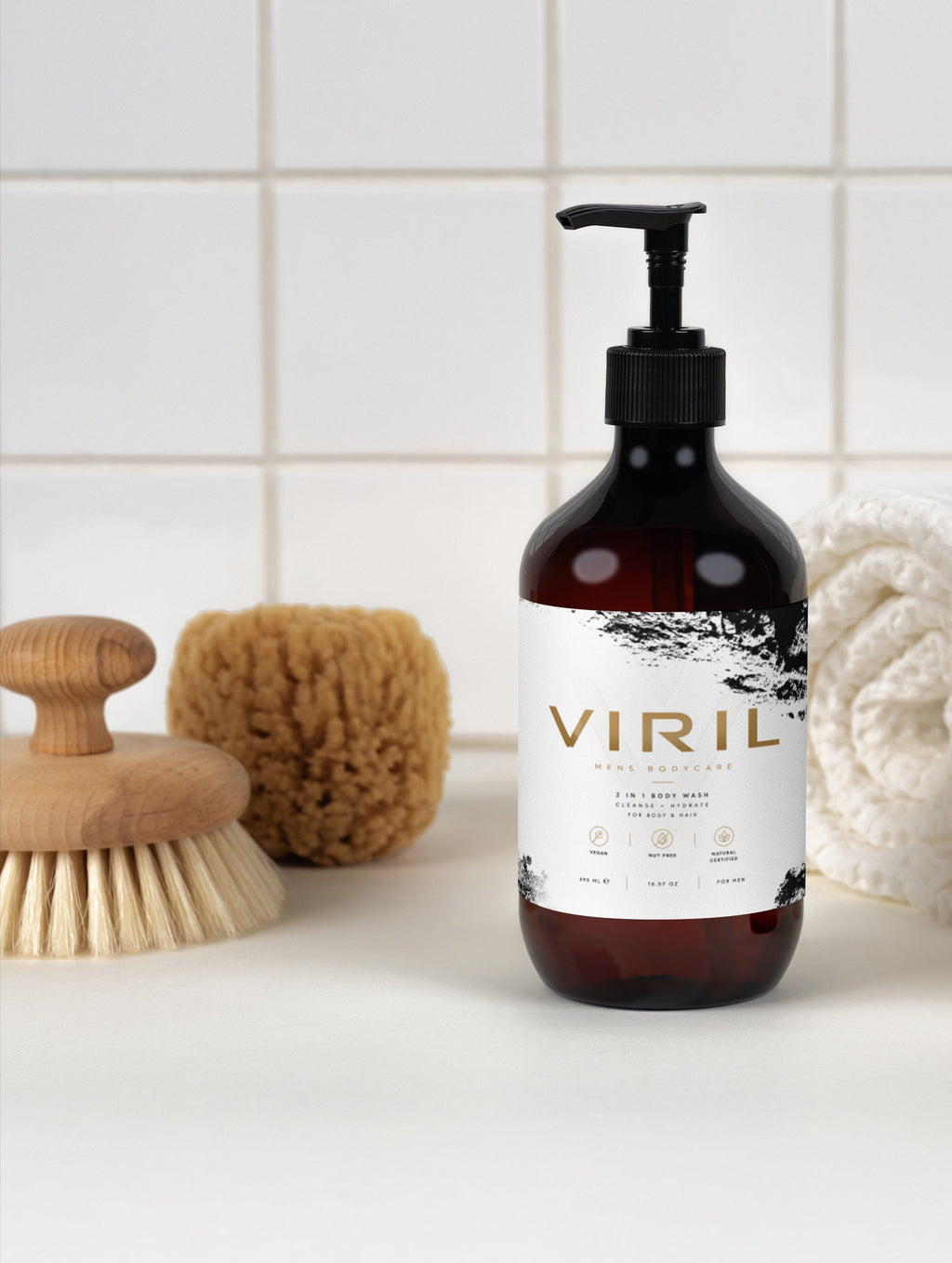 2-in-1 Hair & Body Wash for men - Viril
