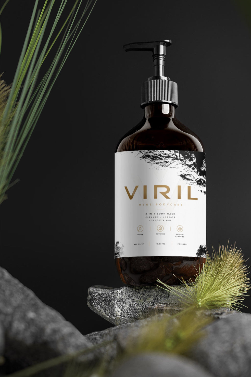 2-in-1 Hair & Body Wash for men - Viril