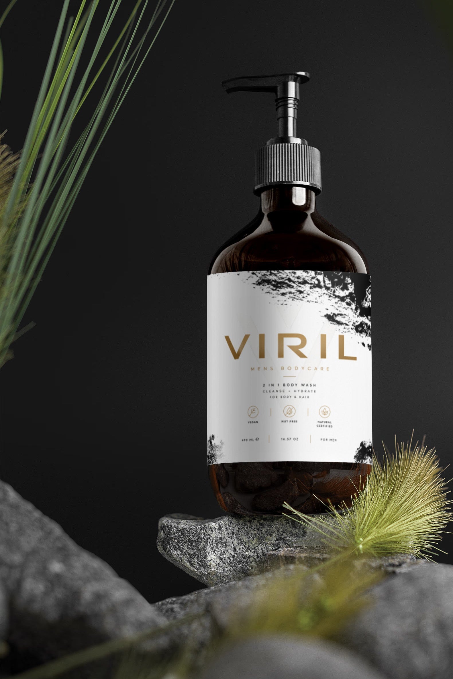 2-in-1 Hair & Body Wash for men - Viril